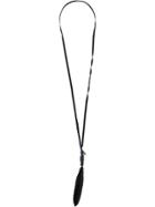 Ann Demeulemeester Feather Detail Long Necklace - Black