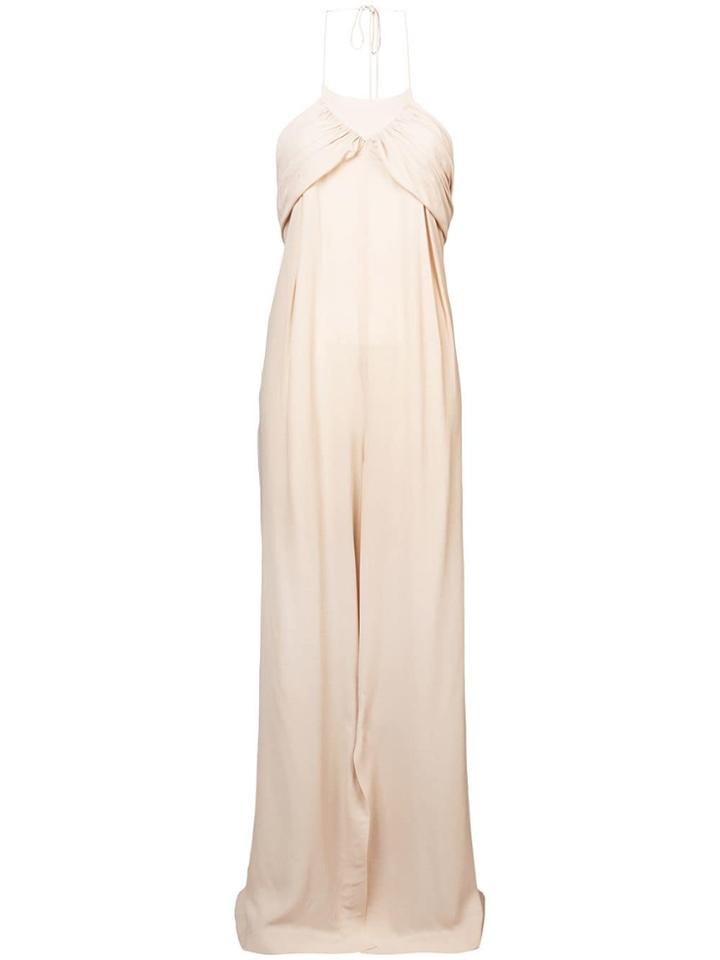 Jacquemus Draped Halter Jumpsuit - Neutrals