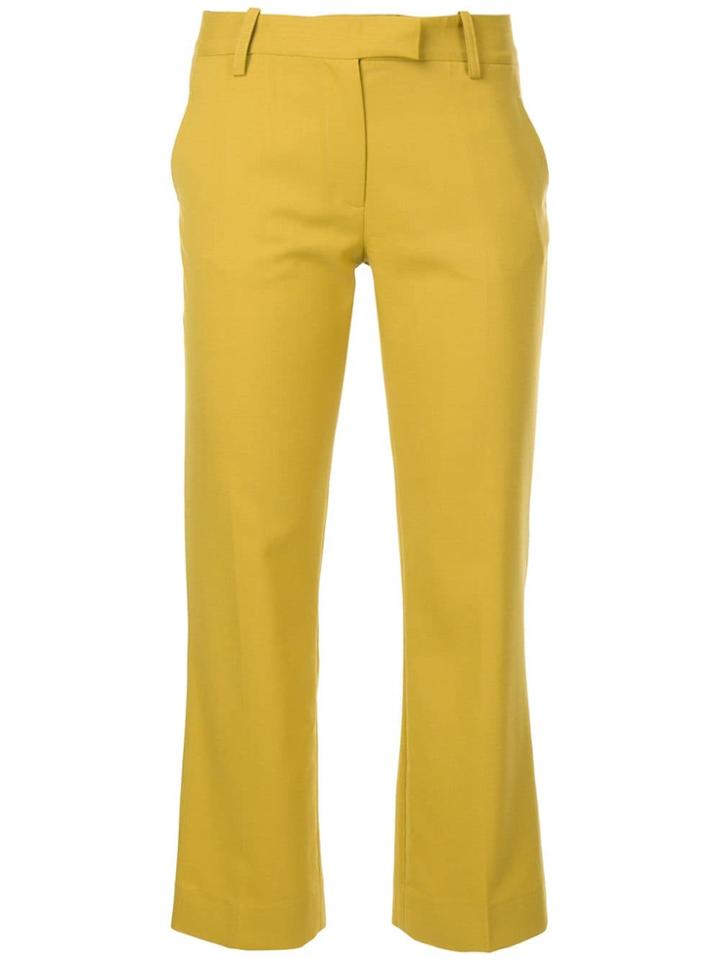 Baum Und Pferdgarten Cropped Flare Trousers - Yellow