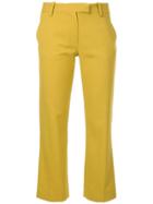 Baum Und Pferdgarten Cropped Flare Trousers - Yellow