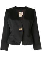 Hermès Pre-owned Metal Toggle Fastening Slim Blazer - Black