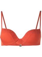 La Perla 'cool Draping' Push Up Bikini Top, Women's, Size: 32b, Yellow/orange, Polyamide/spandex/elastane/polyester
