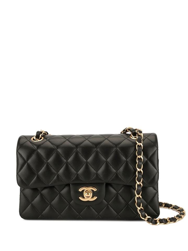 Chanel Pre-owned Double Flap Cc Shoulder Bag - Black