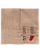 Faliero Sarti 'you're My' Scarf, Women's, Nude/neutrals, Wool/polyester/silk