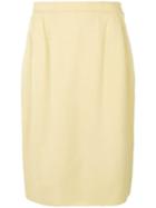 Yves Saint Laurent Pre-owned Straight Skirt - Yellow