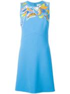 Emilio Pucci Fitted Printed Dress - Blue