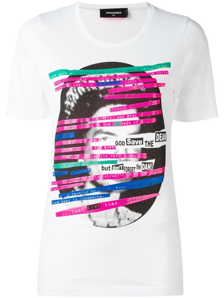 Dsquared2 God Save The Dean T-shirt, Women's, Size: Small, White, Cotton