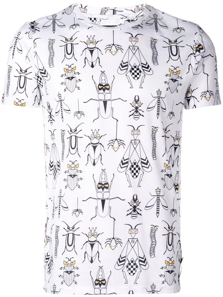 Fendi Printed T-shirt - White