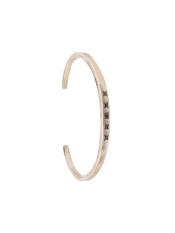 Henson Carved Cuff Bracelet - Metallic