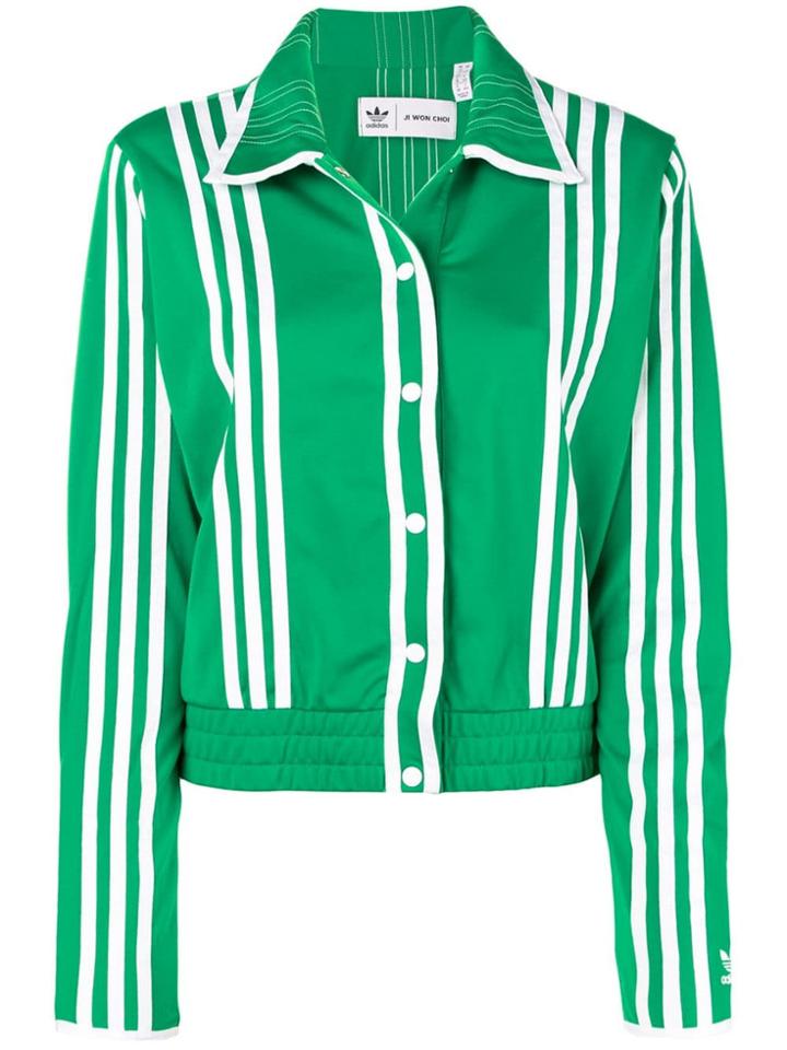 Adidas Green Striped Jacket