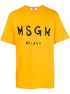 Msgm Plain T-shirt - Yellow & Orange