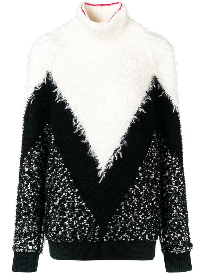 Givenchy Textured Turtleneck Sweater - Black