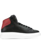 Alexander Mcqueen Extended Sole Hi-top Sneakers, Men's, Size: 43, Black, Calf Leather/rubber