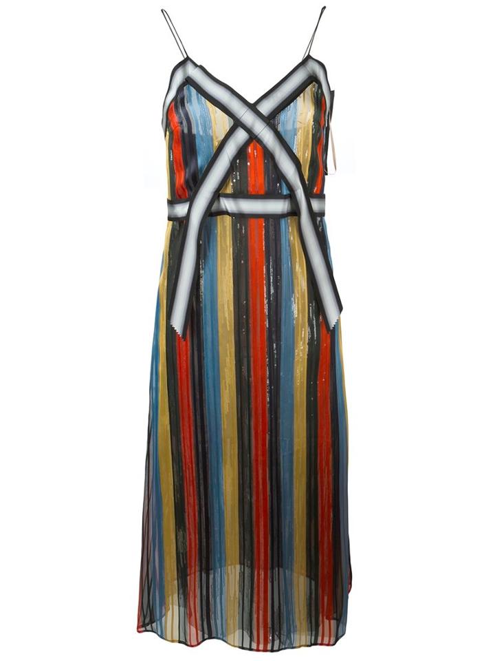 Marco De Vincenzo Striped Dress