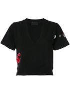 Andrea Bogosian Embroidered T-shirt - Black