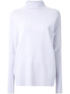 Scanlan Theodore Micro Crepe Turtleneck Sweater, Women's, Size: Large, Nude/neutrals, Viscose