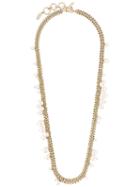 Lanvin Pearl Chain Link Necklace, Women's, Metallic