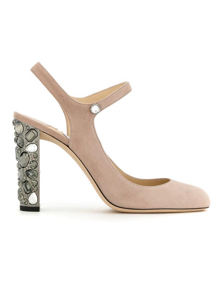 Jimmy Choo Jimmy Choo Meagan100dbh Ballet Pink Leather/fur/exotic