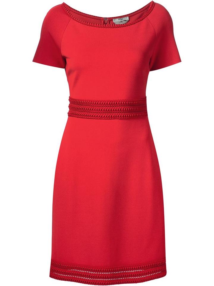 Fendi Shortsleeved Fitted Dress