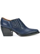 Chloé Western Ankle Boots - Blue