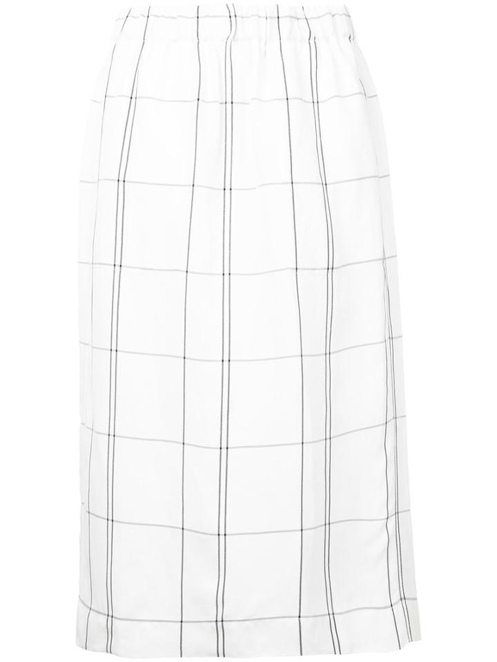 Studio Nicholson Palmiro Skirt, Women's, Size: 0, White, Linen/flax/viscose