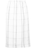 Studio Nicholson Palmiro Skirt, Women's, Size: 0, White, Linen/flax/viscose