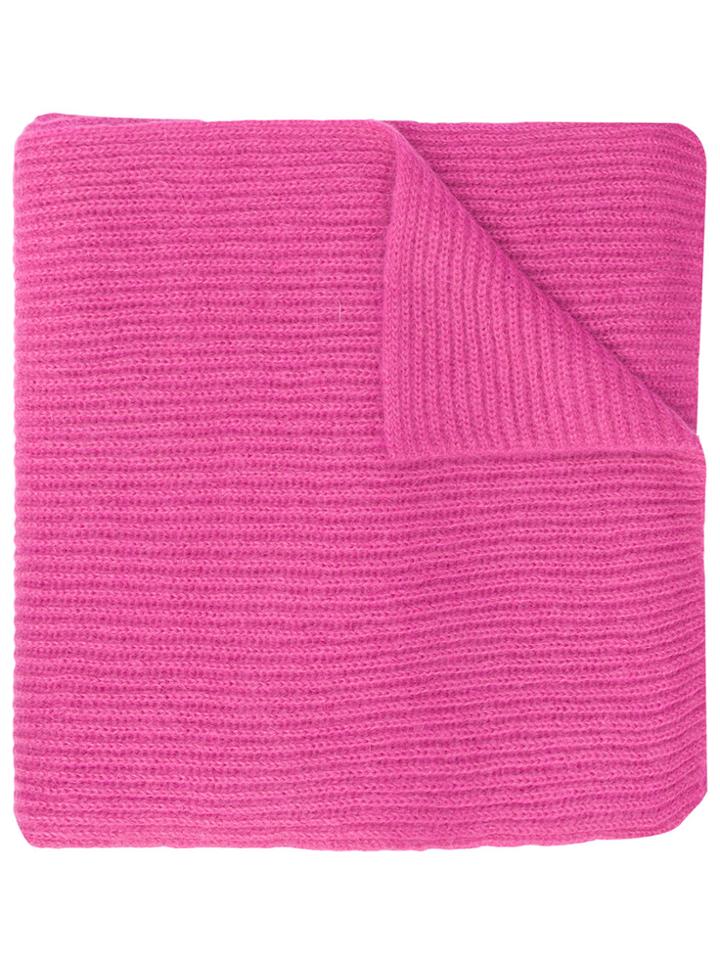 Rochas Knitted Scarf - Pink & Purple