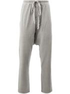Rick Owens Drkshdw Drop-crotch Track Pants - Grey