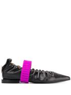 Toga Pulla Drawstring Ballerinas - Black