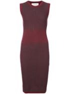 Carolina Herrera - Sleeveless Patterned Knit Dress - Women - Virgin Wool - M, Red, Virgin Wool
