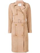 Stand Belted Trench Coat - Neutrals