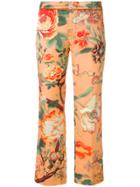 F.r.s For Restless Sleepers Embroidered Cropped Trousers - Yellow &