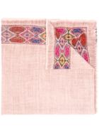 Faliero Sarti Embroidered Edge Scarf - Pink