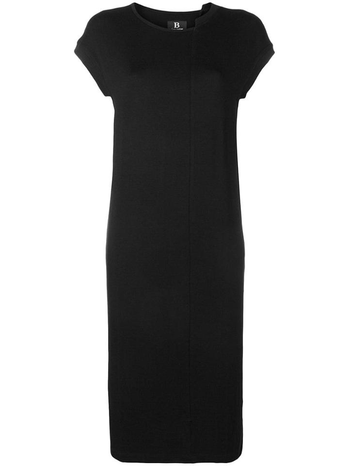 Yohji Yamamoto Asymmetric Neckline T-shirt Dress - Black