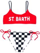Mc2 Saint Barth Kids Jaiden Bikini Set - Red