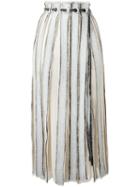 Proenza Schouler Frayed Stripe Wrap Skirt