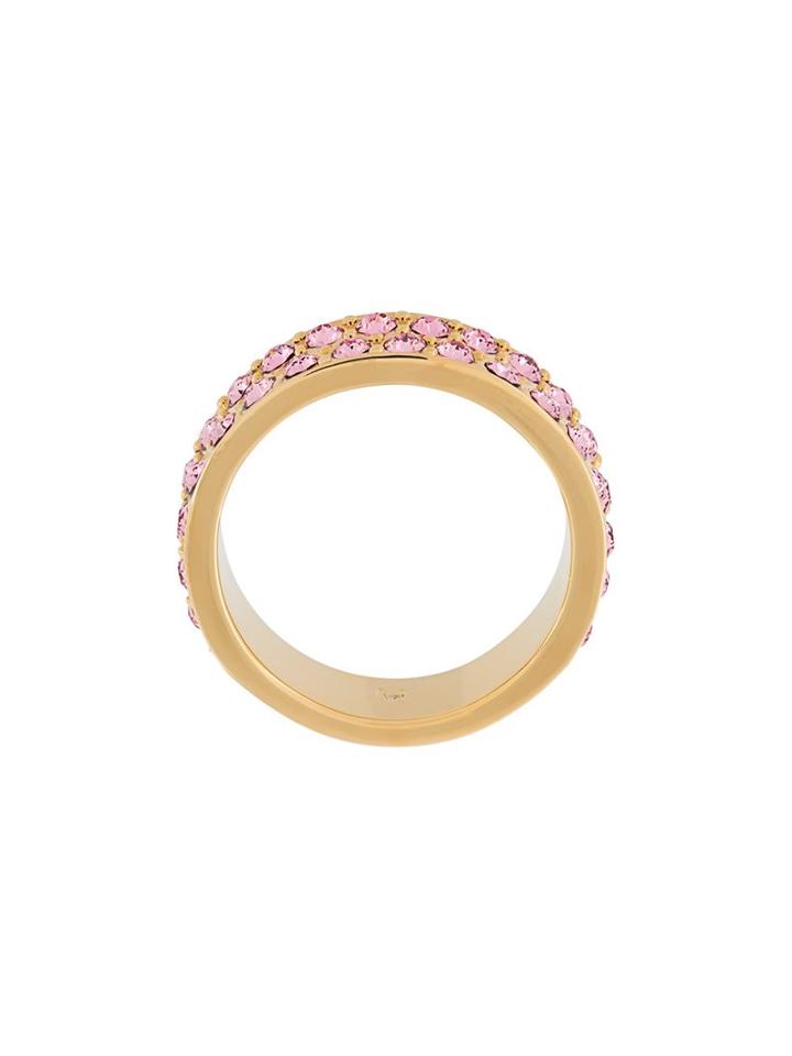 Ca & Lou Crystal Embellished Ring, Women's, Size: Medium, Pink/purple
