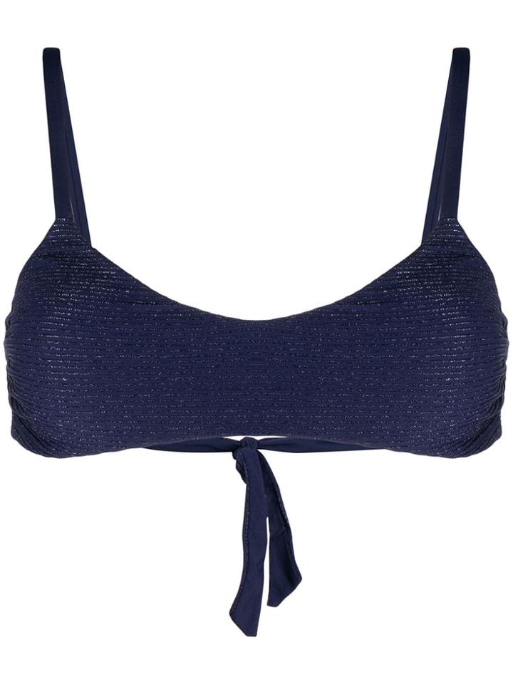 Fisico Lurex Bikini Top - Blue