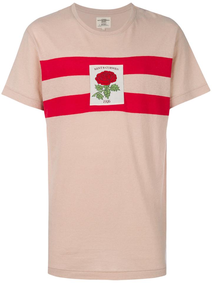 Kent & Curwen Stripe Detail T-shirt - Nude & Neutrals