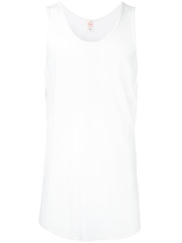 Gold / Toyo Enterprise Thermal Longline Tank Top - White