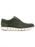 Cole Haan Ridged Sole Oxford Shoes - Green