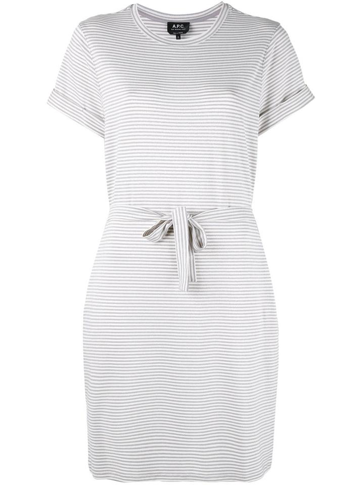 A.p.c. - Brooke Dress - Women - Spandex/elastane/viscose/metallic Fibre - L, Grey, Spandex/elastane/viscose/metallic Fibre