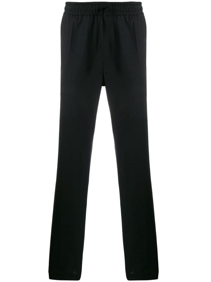 Versace Stretch Straight Leg Trousers - Black