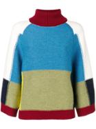 See By Chloé Color Blocked Loose Sweater - Blue