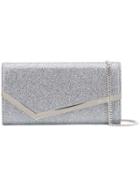 Jimmy Choo Emmie Glitter Clutch - Silver