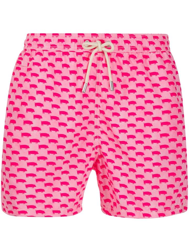 Mc2 Saint Barth Drawstring Swim Shorts - Pink