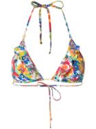 Stella Mccartney Floral Print Bikini Top - Multicolour