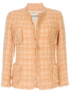 Junya Watanabe Comme Des Garçons Pre-owned Checked Tweed Jacket - Pink