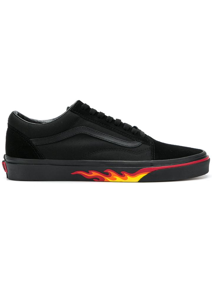 Vans Old School Flame Sneakers - Black