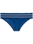 Tory Burch Decorative Ruffle Bikini Bottoms - Blue